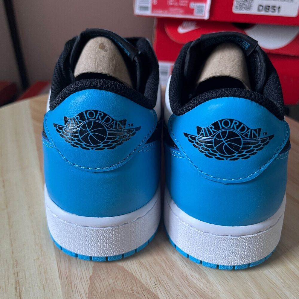 Jordan 1 Retro Low OG UNC Dark Powder Blue Men's Size‎ 6.5Y Brand New DS - Picture 5 of 10